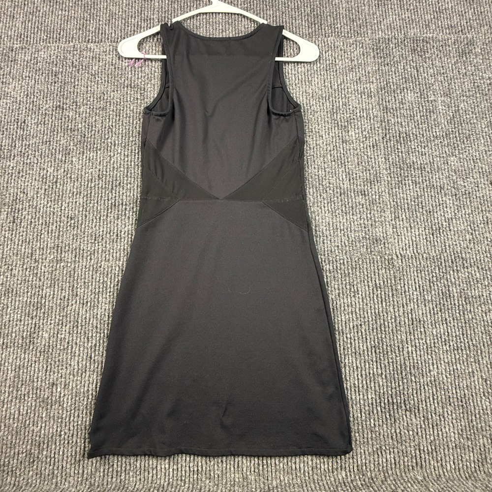 Leith Womens XS Black Sleeveless Mesh Panel Bodycon Mini Dress - See pictures - Picture 2 of 13